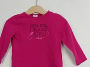 Vorschaubild 2 von Mädchen Langarmshirt Gr. 80 Pink Casual Schriftzug