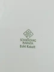 Vorschaubild 2 von Essteller Weiß Klassisch Elegant Echt Kobalt Teller 24 cm Porzellan