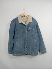 Vorschaubild 2 von Jeansjacke Herren Gr. 48;M Blau mit Sherpafutter Casual