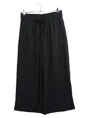 Vorschaubild 1 von Damen Culotte Stoffhose Schwarz Gr. L/40 Weites Bein