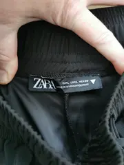 Vorschaubild 3 von Damen Culotte Stoffhose Schwarz Gr. L/40 Weites Bein