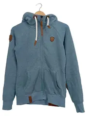 Vorschaubild 1 von Damen Kapuzenjacke Blau Gr. 36/S Casual Sweatjacke