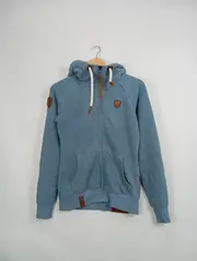 Vorschaubild 2 von Damen Kapuzenjacke Blau Gr. 36/S Casual Sweatjacke