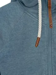 Vorschaubild 3 von Damen Kapuzenjacke Blau Gr. 36/S Casual Sweatjacke