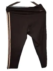 Vorschaubild 3 von Damen 3-Streifen 3/4 Sport Leggings Schwarz Größe M