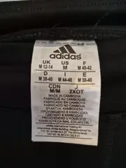 Vorschaubild 2 von Damen 3-Streifen 3/4 Sport Leggings Schwarz Größe M