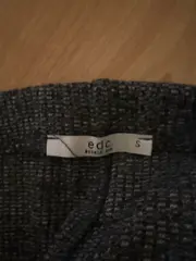 Vorschaubild 2 von Damen A-Linienrock Gr. S 36 Grau Minirock Strick