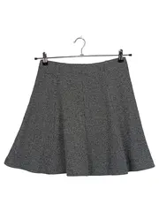 Vorschaubild 1 von Damen A-Linienrock Gr. S 36 Grau Minirock Strick