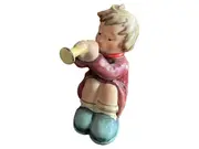 Vorschaubild 1 von Junge mit Trompete Porzellan Dekofigur Nostalgisch Mehrfarbig 7cm