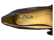 Vorschaubild 3 von Damen Ballerinas Mary Jane Gr. 38 Blau Lochmuster Riemchen