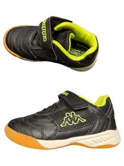 Vorschaubild 2 von Kinder Hallenschuhe Sportschuhe Gr. 25 Schwarz Neongelb