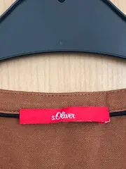 Vorschaubild 4 von Damen T-Shirt Gr. 36 S Braun Kurzarm Modal Henley