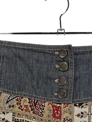Vorschaubild 2 von Damen A-Linienrock 44 Mehrfarbig Bohemian Patchwork Maxirock