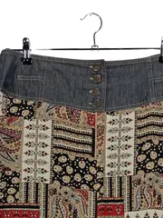 Vorschaubild 3 von Damen A-Linienrock 44 Mehrfarbig Bohemian Patchwork Maxirock