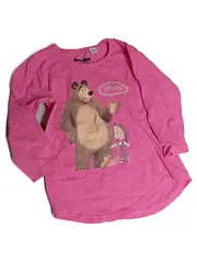 Vorschaubild 1 von Langarmshirt Mädchen Gr. 92-98 Pink Baumwolle