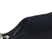 Vorschaubild 3 von Damen Top M Schwarz Modern Rippstrick Strassketten