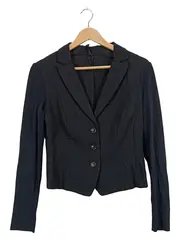 Vorschaubild 1 von Damen Blazer Schwarz Gr. 36/S Tailliert Elegant Business