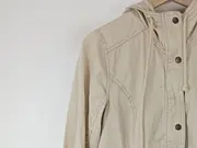 Vorschaubild 4 von Damen Leichte Jacke Kapuze Beige Gr. 40;L Casual Baumwolle