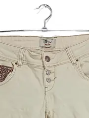 Vorschaubild 2 von Damen Destroyed Jeans Gr. 26 Beige Casual