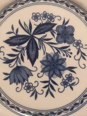 Vorschaubild 2 von Platzteller Porzellan Klassisch Blumenmuster Weiß 20 cm