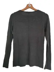 Vorschaubild 3 von Damen Pullover Strickpullover Grau Gr. S 36 Langarm Casual