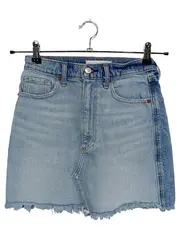 Vorschaubild 1 von Jeansrock Damen Gr. 25 Blau Casual Minirock High Rise