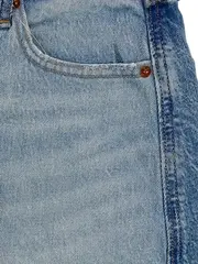 Vorschaubild 2 von Jeansrock Damen Gr. 25 Blau Casual Minirock High Rise
