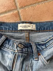 Vorschaubild 5 von Jeansrock Damen Gr. 25 Blau Casual Minirock High Rise