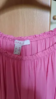 Vorschaubild 2 von Damen Bluse Gr. 36 Pink Viskose 3/4-Arm Freizeit
