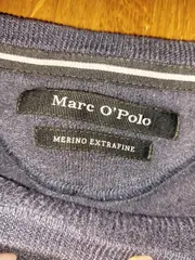 Vorschaubild 3 von Herren Pullover Merino Extrafine Wolle Gr. M Blau Langarm