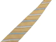 Vorschaubild 2 von Krawatte Herren Seide Gelb Gestreift Business Klassisch 149cm