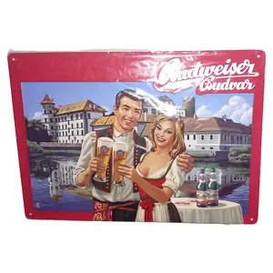 BUDWEISER BUDVAR Blechschild