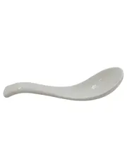 Vorschaubild 1 von Porzellan Löffel Weiß 15cm Suppenlöffel Asianlöffel
