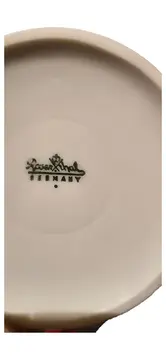 Vorschaubild 3 von Milchkännchen Porzellan Klassisch Blumenmuster Weiß 8cm