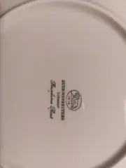 Vorschaubild 5 von Porcelaine Rose Tortenplatte Kuchenteller Weiß Blumen 19cm