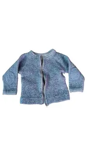 Vorschaubild 1 von Kinder Strickjacke Gr. 86 (16 Mon.) Blau Casual Baumwolle Wolle
