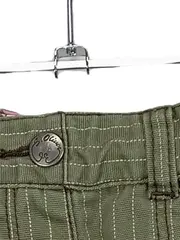 Vorschaubild 3 von Baby Cargohose Gr. 62 Oliv Gestreift Mädchen Baumwolle