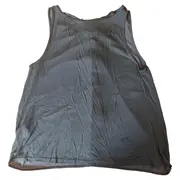 Vorschaubild 2 von Damen Hemdbluse ärmellos Gr. 38/M Grau Rüschen Casual