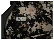 Vorschaubild 6 von Damen Blusenkleid Blumenmuster Midikleid Viskose Schwarz Gr. 38