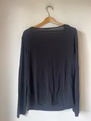 Vorschaubild 2 von Damen Hemdbluse Gr. 44/XXL Blau Elegant Viskose Langarm