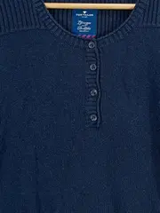 Vorschaubild 2 von Damen Pullover Blau Gr. 36/S Casual Langarm