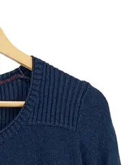 Vorschaubild 3 von Damen Pullover Blau Gr. 36/S Casual Langarm