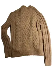 Vorschaubild 3 von Herren Pullover Strickpullover Zopfmuster Beige Gr. S