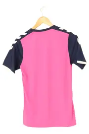 Vorschaubild 2 von HUMMEL Sport Shirt Kinder Gr. 164 Rosa Logo Print Kurzarm Polyester