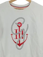 Vorschaubild 4 von Damen Sweatshirt Gr. 38/M Weiß Maritim Anker-Print