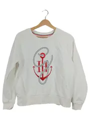 Vorschaubild 1 von Damen Sweatshirt Gr. 38/M Weiß Maritim Anker-Print