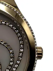 Vorschaubild 5 von Damenuhr Herz Design Gold Edelstahl Strasssteine