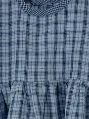 Vorschaubild 3 von Baby Sommerkleid Gr. 80 Blau Kariert Mädchen Kleid Ärmellos