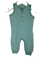Vorschaubild 1 von Baby Strampler Romper Gr. 68 Türkis Baumwolle ärmellos