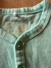 Vorschaubild 2 von Baby Strampler Romper Gr. 68 Türkis Baumwolle ärmellos